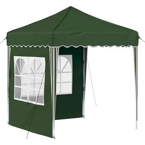 vidaXL Carpa Plegable para Fiestas 195 x 195 x 245 cm Verde