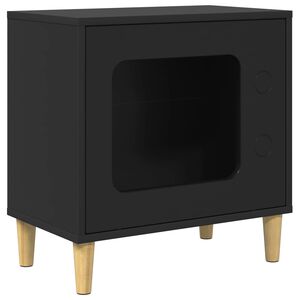 vidaXL Casa para Gatos Negro 51 x 30 x 52 cm Madera de ingenier&iacute;a
