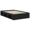 vidaXL Estructura de cama Negro 120 x 200 cm Madera de pino macizo