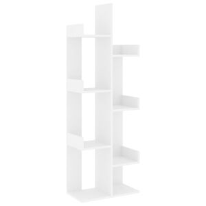 vidaXL Estanter&iacute;a de madera de ingenier&iacute;a blanco 48x25,5x140 cm