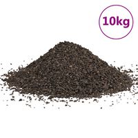 vidaXL Grava de basalto negra 10 kg 1-3 mm