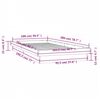 vidaXL Estructura de cama LED sin colch&oacute;n madera maciza 100x200 cm
