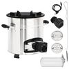 vidaXL Cocina le&ntilde;a ventilador USB acero inoxidable plata 35,5x26x28 cm