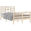 vidaXL Estructura de cama sin colch&oacute;n madera maciza 120x200 cm