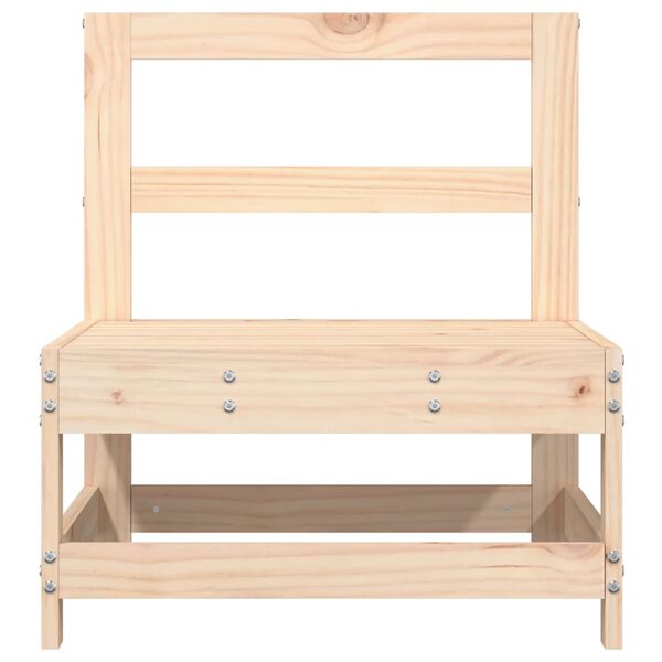 vidaXL Sof&aacute; central de jard&iacute;n madera maciza de pino