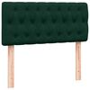 vidaXL Cama box spring con colch&oacute;n terciopelo verde oscuro 80x210 cm