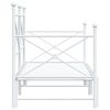 vidaXL Div&aacute;n con nido sin colch&oacute;n blanco 75x190 cm acero
