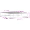 vidaXL Estructura cama sin colchón metal blanco 160x200cm