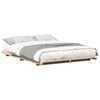 vidaXL Estructura de cama Marr&oacute;n 160 x 210 cm Madera de pino macizo