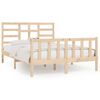 vidaXL Estructura de cama madera maciza 150x200 cm