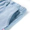 Pantalones cortos infantiles azul claro vaquero suave 128