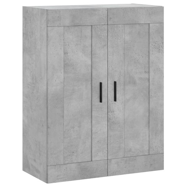 vidaXL Armario de pared madera ingeniería gris hormigón 69,5x34x90 cm