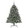 vidaXL &Aacute;rbol de Navidad artificial Verde 150 cm PVC, Pl&aacute;stico y Acero