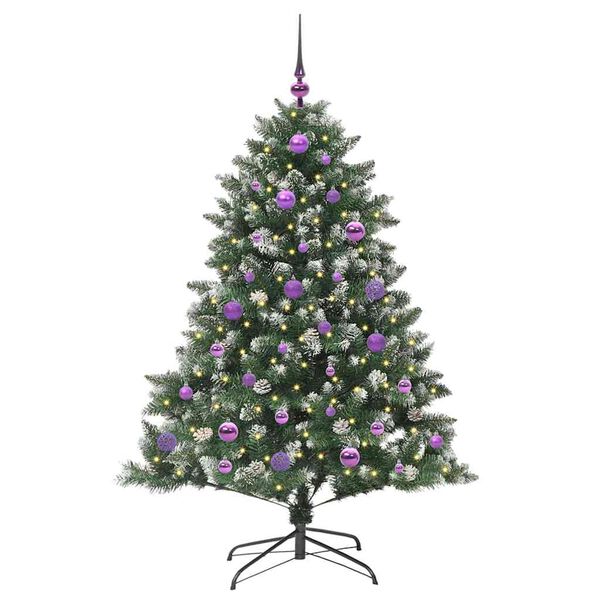 vidaXL &Aacute;rbol de Navidad artificial Verde 150 cm PVC, Pl&aacute;stico y Acero
