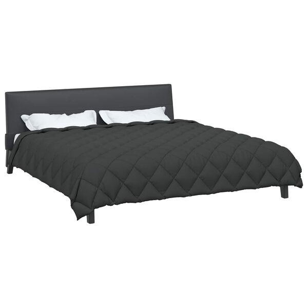 vidaXL Edred&oacute;n de Invierno Antracita 220 x 240 cm Microfibra