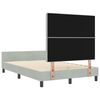 vidaXL Cama tipo Box Spring Gris claro 120 x 200 cm Terciopelo