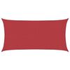vidaXL Toldo de vela rojo HDPE 160 g/m&sup2; 4x7 m