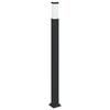 vidaXL Baliza de luz de 110 cm, color negro, IP44