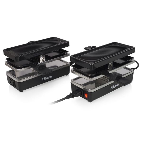 Tristar Plancha raclette 4 personas RA-2742 negra 800W 23,8x10,4 cm