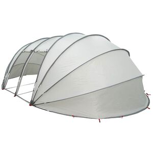 vidaXL Tienda de piscina tipo c&uacute;pula Gris 538 x 440 x 204 cm