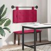 vidaXL Cabecera Colgante Rojo vino 100 x 55 x 5 cm Terciopelo