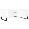 vidaXL Mesa de centro madera contrachapada blanco 90x50x36,5 cm