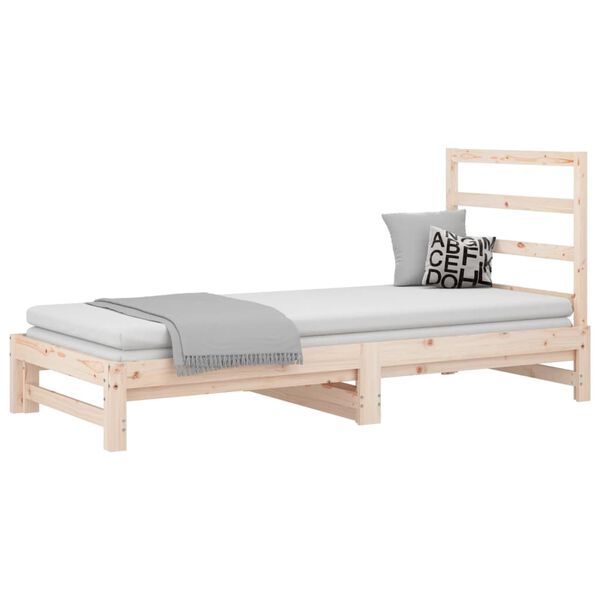 vidaXL Sof&aacute; cama extra&iacute;ble sin colch&oacute;n 2x(90x190) cm