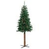 vidaXL &Aacute;rbol de Navidad Delgado con 300 LED con soporte Verde 210 cm