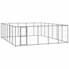 vidaXL Perrera de exterior de acero 36,3 m&sup2;