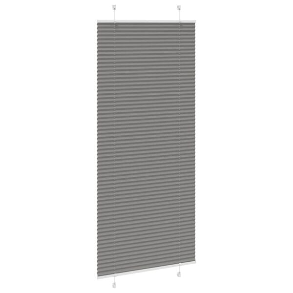 vidaXL Estor Plisado Antracita 100x200 cm Tela Ancho 99,4 cm Poli&eacute;ster