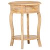 vidaXL Mesa auxiliar de madera maciza de mango 37x37x61 cm