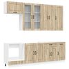 vidaXL Unidad de cocina KALMAR 8 uds. Roble Sonoma