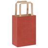 vidaXL Bolsas de papel con asas 50 uds rojo 15x8x21 cm
