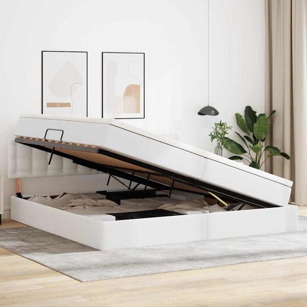 vidaXL Cama con almacenamiento y colch&oacute;n con colch&oacute;n Puro 200 x 200 cm