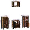 vidaXL Juego de muebles de ba&ntilde;o 4 pcs Madera s&oacute;lida recuperada