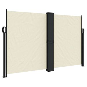 vidaXL Toldo lateral retr&aacute;ctil crema 140x1200 cm