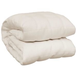 vidaXL Manta con peso tela crema claro 120x180 cm 5 kg