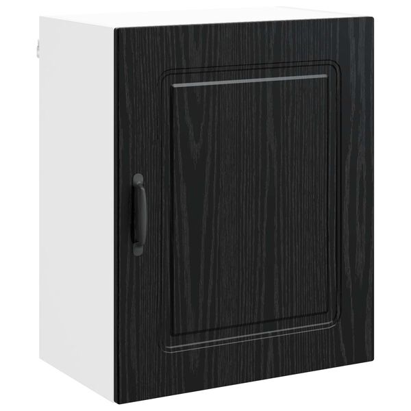 vidaXL Mueble de Cocina con puerta Kalmar Roble Negro 50 x 31 x 60 cm