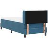 vidaXL Cama tipo Box Spring Azul Oscuro 200 x 80 cm Poli&eacute;ster