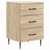vidaXL Armario de Noche con caj&oacute;n Roble Sonoma 43 x 41 x 66,5 cm