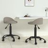 vidaXL Sillas de comedor giratorias 2 uds de terciopelo gris claro