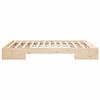 vidaXL Estructura de cama Marrón 140 x 200 cm Madera maciza de pino