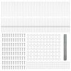 vidaXL Valla con Poste Plateado 1 x 100 m Acero