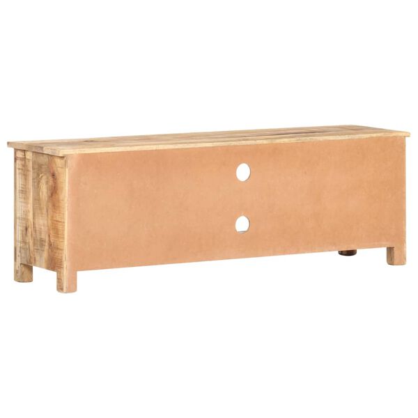 vidaXL Mueble para TV de madera maciza de mango rugosa 120x30x40 cm