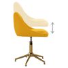 vidaXL Sillas de comedor giratorias 4 uds terciopelo amarillo mostaza