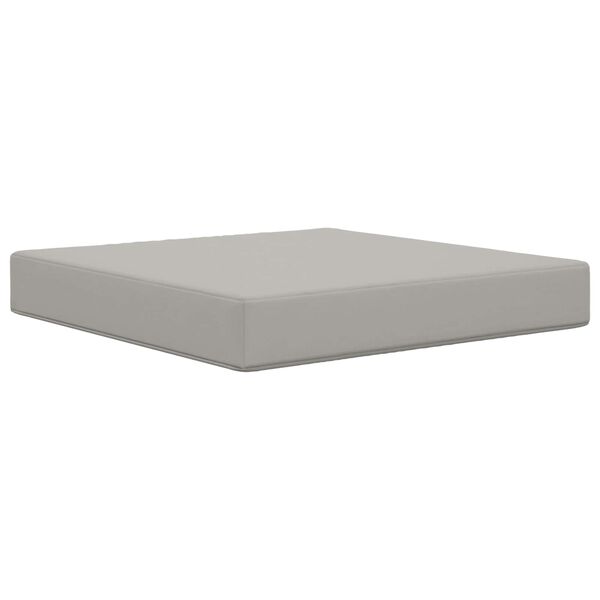 vidaXL Coj&iacute;n para sof&aacute; de exterior 3 pcs Gris Poli&eacute;ster