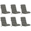 vidaXL Cojines para Sillas de Respaldo Alto en 6 Piezas VIANEN 6 uds.