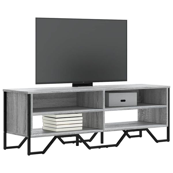 vidaXL Mueble de TV madera de ingeniería gris sonoma 122x34x41 cm