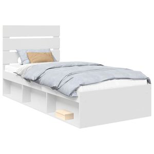 vidaXL Estructura de cama 100 x 200 cm Madera de pino macizo