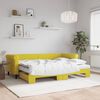 vidaXL Sofá cama nido con colchón terciopelo amarillo 80x200 cm